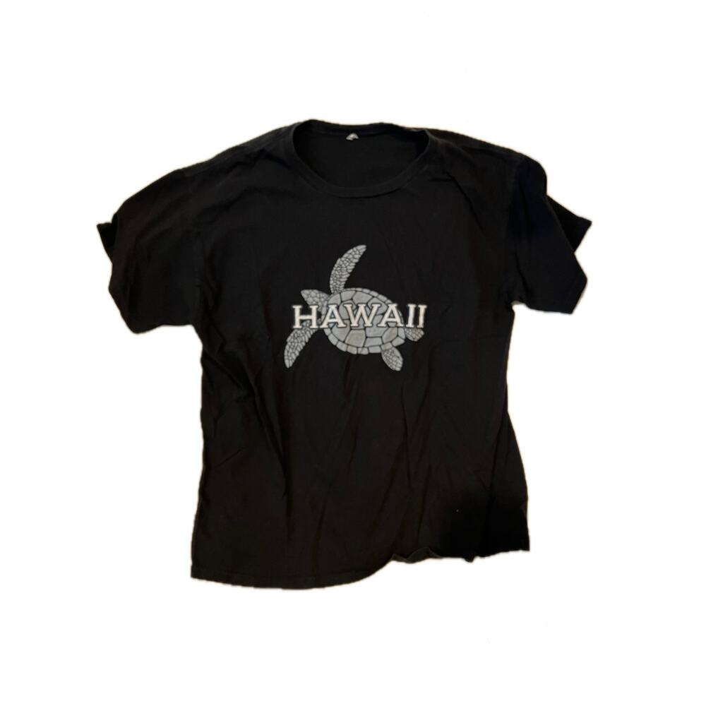 Hawaii Turtle Black T-shirt Mens XL